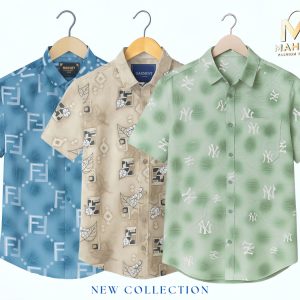 তিন পিস হাফ স্লিভ কম্বো শার্ট